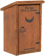 SATIRICAL WPA WOOD OUTHOUSE NOVELTY VARIATION.