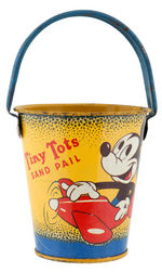 MICKEY MOUSE "TINY TOTS SAND PAIL."