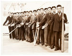 "TOKYO GIANTS ARRIVE" 1936 FIRST YEAR OF TEAM NEWS SERVICE PHOTO.