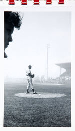 SATCHEL PAIGE PITCHING IN 1953 CANDID SNAPSHOT PHOTO ALBUM.