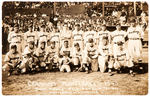 ROY CAMPANELLA ON 1943 MONTERREY MEXICO TEAM PHOTO REAL PHOTO POSTCARD.