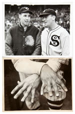 BOB FELLER VINTAGE NEWS SERVICE PHOTO PAIR.