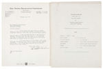 THE LONE RANGER CREATOR FRAN STRIKER SIGNED SCRIPT REJECTION LETTER W/SCRIPT.