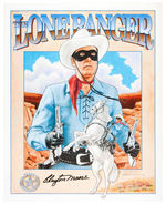 “CLAYTON MOORE THE LONE RANGER” SIGNED LIMITED EDITION JOE GLISSON PRINT.