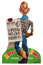 "HOWDY DOODY TELEVISION SHOW" STANDEE DISPLAY WITH SMILE BALLOT PAD.