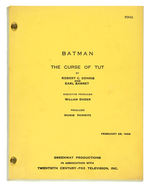 "BATMAN - THE CURSE OF TUT" SCRIPT.