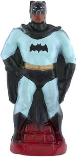 BATMAN LARGE FIGURAL PLASTER & PLASTIC BANK PAIR.