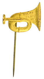 "RILEY KLOTZ M'F'G. CO." FIGURAL AUTO HORN BRASS STICKPIN.