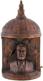 FDR UNDER THE CAPITOL DOME LAMP WITH 3-D BUST AND FACSIMILE SIGNATURE.