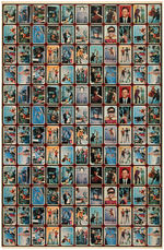 "BATMAN" TOPPS RIDDLER BACK UNCUT GUM CARD SHEET.