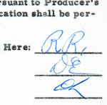 “ROY ROGERS AND DALE EVANS” SIGNED CONTRACT.