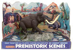 AURORA PREHISTORIC SCENES DEALER DISPLAY DIORAMA FEATURING "THE GIANT WOOLLY MAMMOTH".