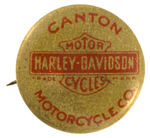 "HARLEY-DAVIDSON MOTOR CYCLES" TINY EARLY BUTTON.