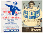 “FRANK SINATRA JR./THE DeMARCO SISTERS” 12 PIECE EPHEMERA LOT INCLUDING AUTOGRAPHS.