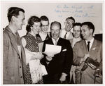 "ADLAI E. STEVENSON" 1954 PHOTO SIGNED TO APIC MEMBER DON WRIGHT.