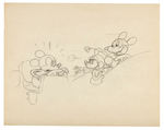 MICKEY & MINNIE MOUSE "MICKEY'S RIVAL" ORIGINAL ART PAIR.