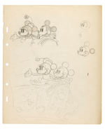 MICKEY & MINNIE MOUSE "MICKEY'S RIVAL" ORIGINAL ART PAIR.