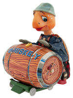 "MAC - THE TURTLE WITH THE BARREL" BOXED BATTERY-OPERATED TOY.