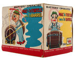 "MAC - THE TURTLE WITH THE BARREL" BOXED BATTERY-OPERATED TOY.