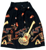 ELVIS PRESLEY SONG TITLE THEME VINTAGE SKIRT.