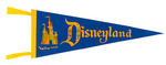 "DISNEYLAND" GROUP OF THREE PENNANTS.