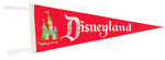 "DISNEYLAND" GROUP OF THREE PENNANTS.