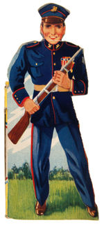 "AMERICA'S DEFENDERS/MARINES" RARE DIE-CUT CANDY BOX.