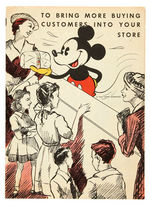 "MICKEY MOUSE RECIPE SCRAP BOOK" STORE OWNER PROMOTIONAL MAILER.