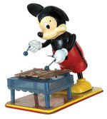 "MARX" MICKEY THE MUSICIAN LARGE WIND-UP TOY.