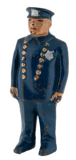 1920s CAST IRON POLICEMAN STILL BANK BY ARCADE.