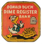 “DONALD DUCK DIME REGISTER BANK.”