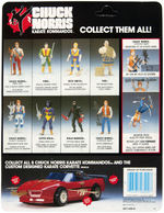 "CHUCK NORRIS KARATE KOMMANDOS" SET OF EIGHT CARDED FIGURES BY KENNER.