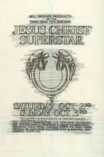 RANDY TUTEN ORIGINAL "JESUS CHRIST SUPERSTAR" FLYER ART.