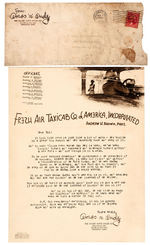 “AMOS ‘N’ ANDY”/FORD HUMOROUS ENDORSEMENT PROMOTIONAL LETTER WITH ENVELOPE.