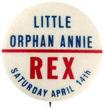 “LITTLE ORPHAN ANNIE” RARE 1932 MOVIE BUTTON.