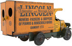 MARX "LINCOLN TRANSFER AND STORAGE CO." WIND-UP MOVING TRUCK.
