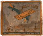 STRAUSS BOXED "MAILPLANE" AIR MAIL WIND-UP PLANE.