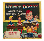 "HOWDY DOODY AMERICAN HISTORY" BREAD END LABEL SET WITH ALBUM.