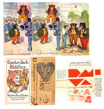 CRACKER JACK BEARS POSTCARDS AND OTHER GIVEAWAYS.