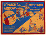 "STRAIGHT ARROW TARGET GAME" WITH MAGNETIC ARROWS.