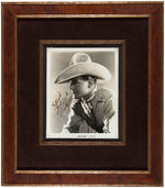 BUCK JONES SIGNED & FRAMED PHOTO.