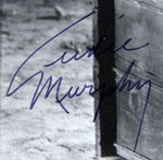 AUDIE MURPHY & JAMES STEWART SIGNED PHOTO DISPLAY.