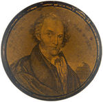 "MARTIN VAN BUREN" c.1836 CAMPAIGN PAPER MACHE SNUFF BOX.