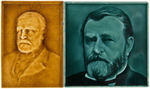 U.S. GRANT PORTRAIT TILE PAIR.