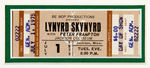 LYNYRD SKYNYRD CONCERT POSTER & TICKET DISPLAY.