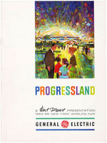 WALT DISNEY PROGRESSLAND 1964-1965 NEW YORK WORLD'S FAIR POSTER & PROGRAM.