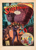 "SUPERMAN" AUTOGRAPHED COMIC BOOK #21/1939 FRED RAY "GETTYSBURG SKETCHES" BOOK.