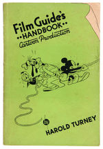 “FILM GUIDE’S HANDBOOK CARTOON PRODUCTION” 1940 INSTRUCTION BOOK WITH MUCH DISNEY CONTENT.