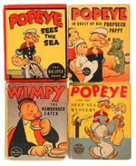 "POPEYE" BLB/BTLB FOUR PIECE LOT.