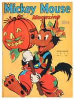 "MICKEY MOUSE MAGAZINE" VOL. 3 NO. 2 NOV. 1937.